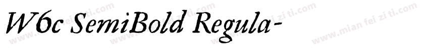 W6c SemiBold Regula字体转换